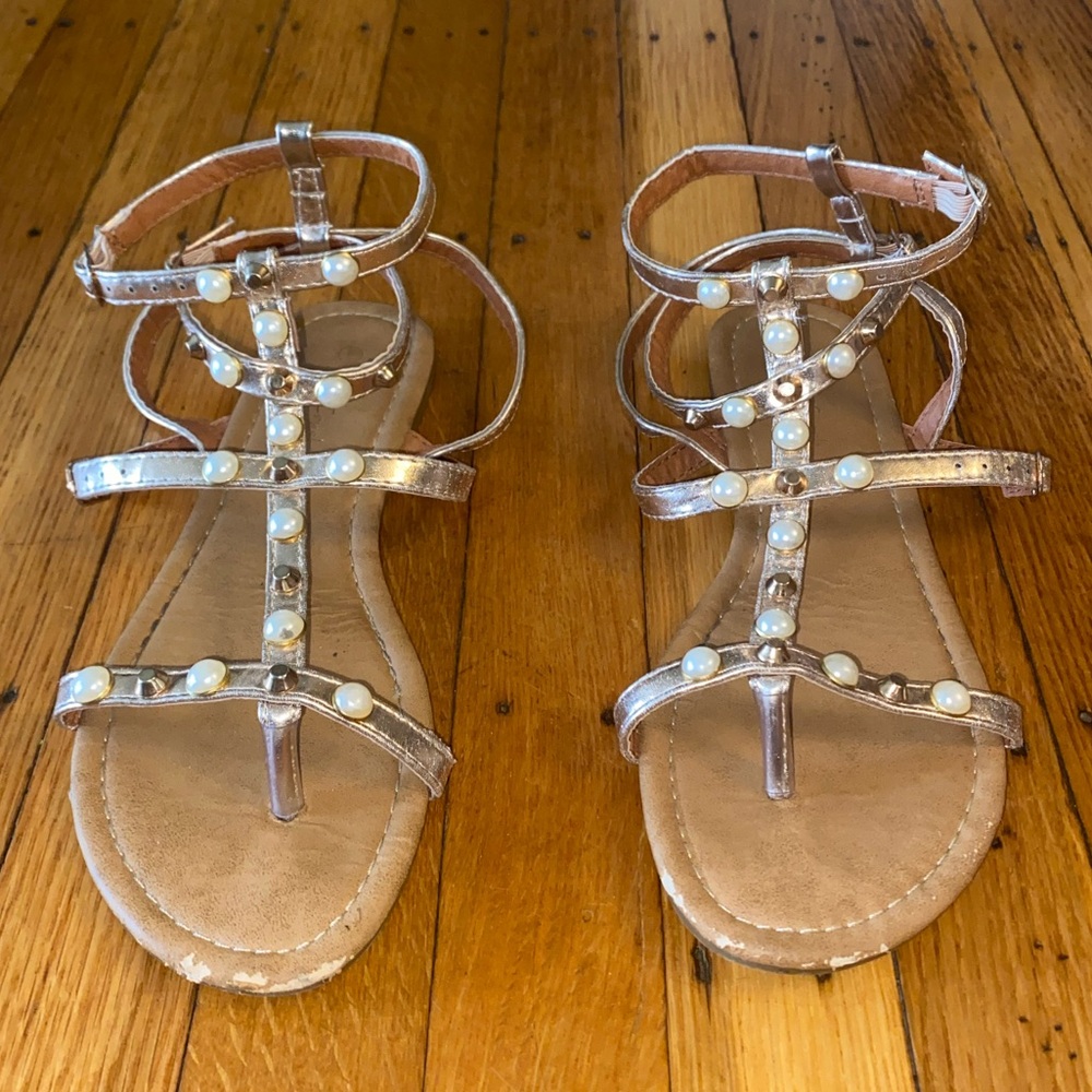 Kids pink crush sandals size 6